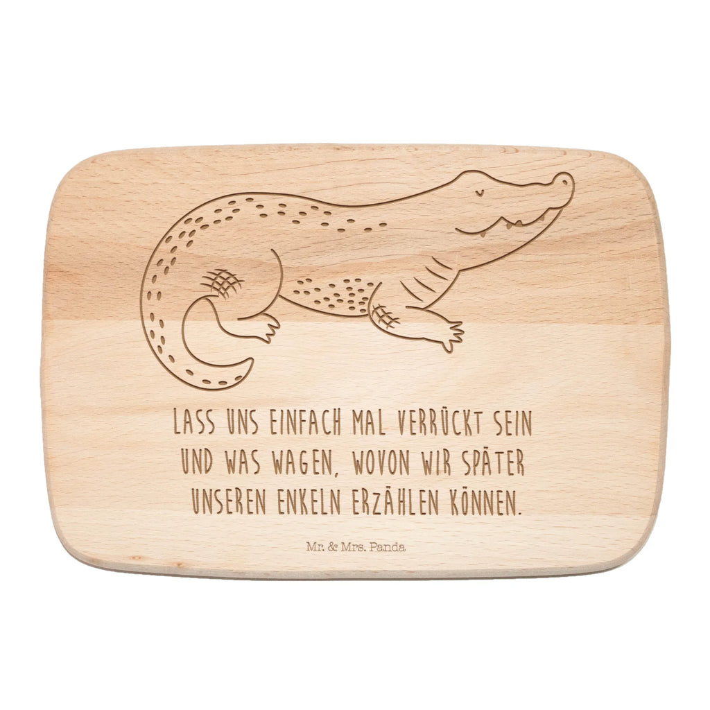 Schneidebrett Krokodil Schneidebrett Holz, Holzbrett, Schneidebrett, Küchenbrett, Frühstücksbrettchen, Frühstücksbrett, Meerestiere, Meer, Urlaub, verrückt sein, Krokodil, Reiselust, beste Freundin, spontan sein, Abenteuerlust, Lieblingsmensch, Freundin, Krokodile