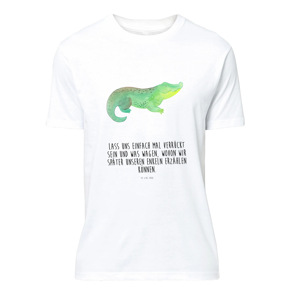 T-Shirt Standard Krokodil Tshirt, Nachthemd, Damen, Lustiges T-Shirt, T-Shirt, Herrn, Schlafshirt, Jubiläum, Shirt, T-Shirt mit Spruch, Junggesellenabschied, Geburstag, Meer, Urlaub, Meerestiere, Reiselust, Abenteuerlust, Freundin, Lieblingsmensch, Verrückt sein, Krokodil, Beste Freundin, Krokodile, Spontan sein