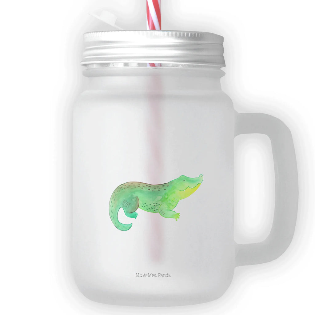 Mason jar drinking glass Crocodile handle glass, preserving glass, glass, summer glass, Mason Jar, cocktail glass, drinking glass, Seafood, aquatic animals, ocean, sea, fish, shells, corals, reef, whale, narwhal, sea urchin, lobster, platypus, turtle, manatee, crocodile, orca, shrimp, gifts for seafood lovers, water world, underwater animals, underwater world, vacation, deep sea, seafood fans, gift ideas, seafood decoration, seafood posters, crocodiles, adventurousness, wanderlust, best friend, to be crazy, girlfriend, favorite person, to be spontaneous