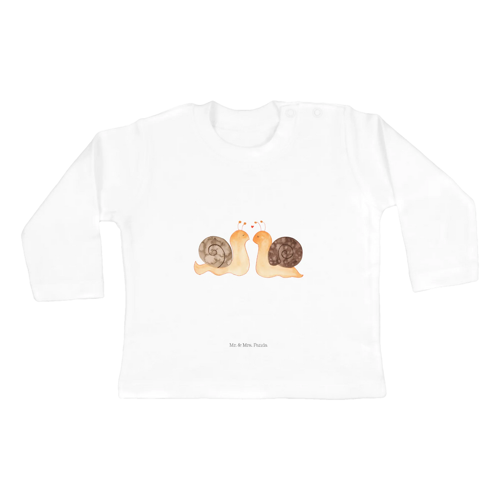 Baby long-sleeve Snails in love Kleidung, Baby Shower, Bio, Langarm, Partner, Liebe, Verlobung, Ehemann, Ehefrau, Freundin, Jahrestag, Heiraten, Heiratsantrag, Freund, Hocheitstag, Liebesgeschenk