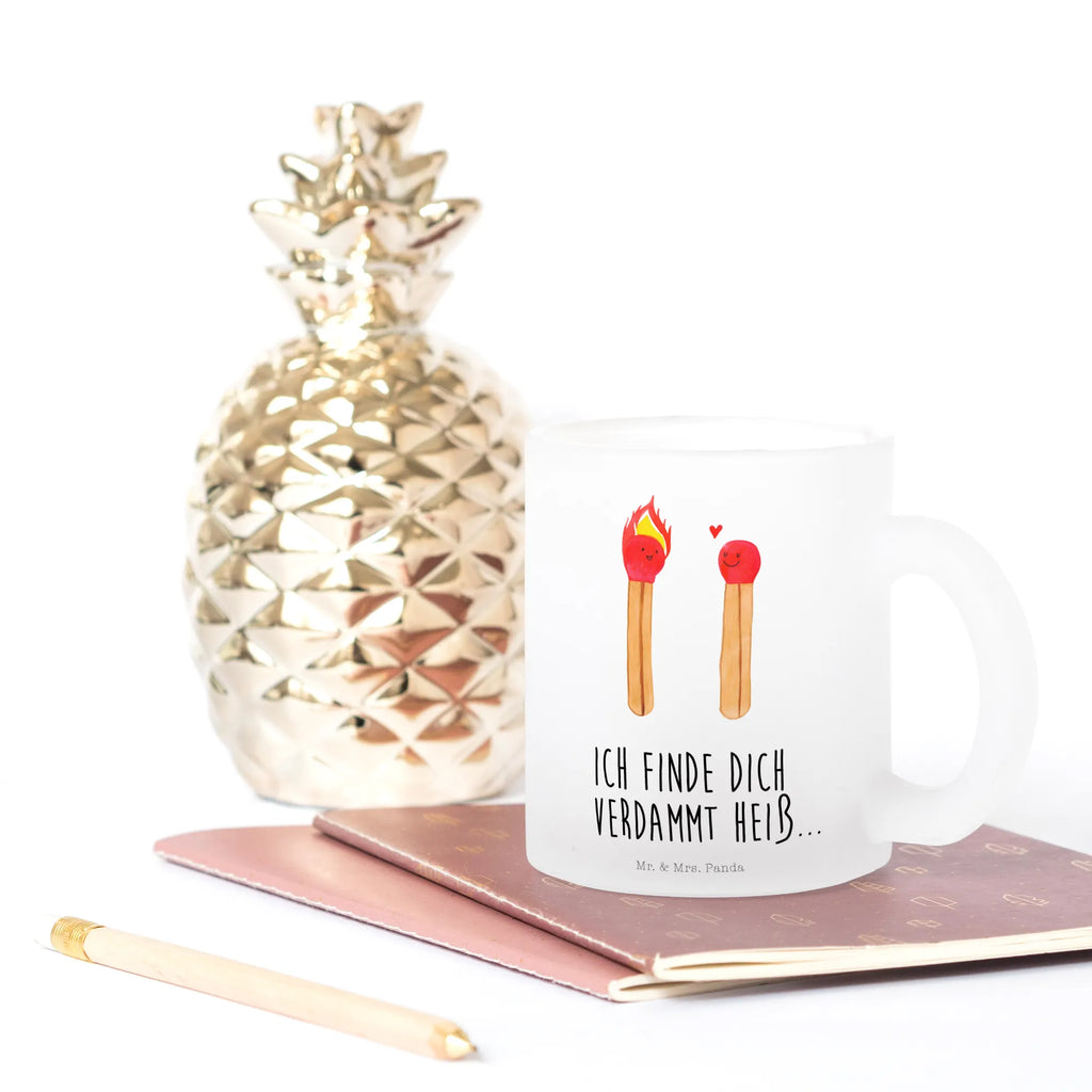 Glass tea cup Matches mug, tea, Tea cup, tea glass, glass, Love, Loving, Two, Together, Marriage, Engagement, Proposal of marriage, Love gift, gift for her, gift for him, anniversary gift