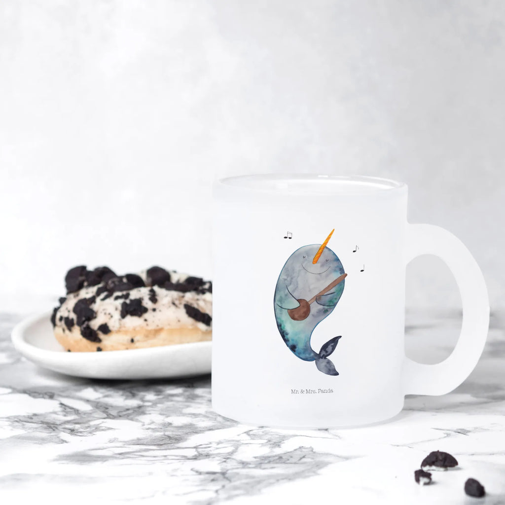 Teetasse Narwal Gitarre Teetasse aus Glas, Trinkglas, glastasse, becher glas, becher für tee, Tasse Für Tee, Teeglas, getränkeglas, Glas Teebecher, Glasbecher, Teetasse Glas, Große Teetasse, tasse glas, Tasse, Becher, Tee Tasse, Teetasse, Teegläser, Meer, Urlaub, Meerestiere, Gespräche, Problemlösung, Narwal, Wal, Frust, Probleme, Gitarre, Tanzen