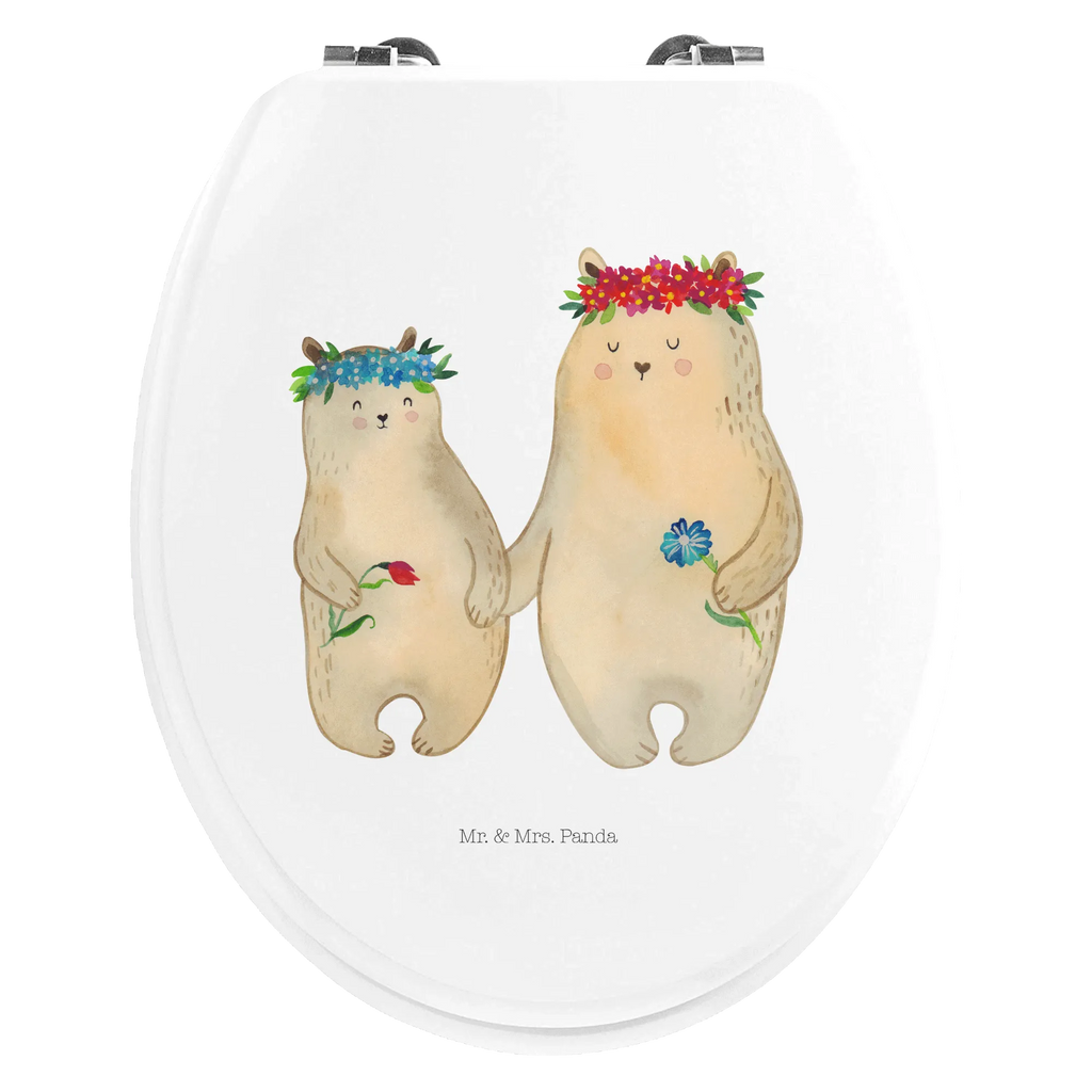 Motiv WC deska sedesowa Niedźwiedzie z wianuszkiem Rodzina, Dzień Ojca, Dzień Matki, brat, siostra, mama, tata, babcia, dziadek