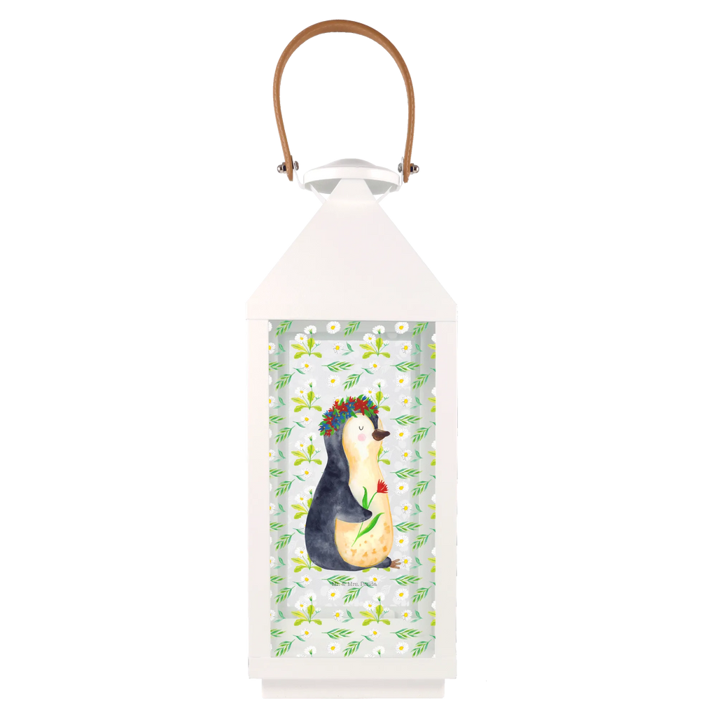 Decorative lantern Penguin Flower Penguin, North Pole, Winter, Penguins, gift idea, universe, goals, wreath of flowers, life, love of life, goals in life, penguins, lovesickness, wishes, motivation
