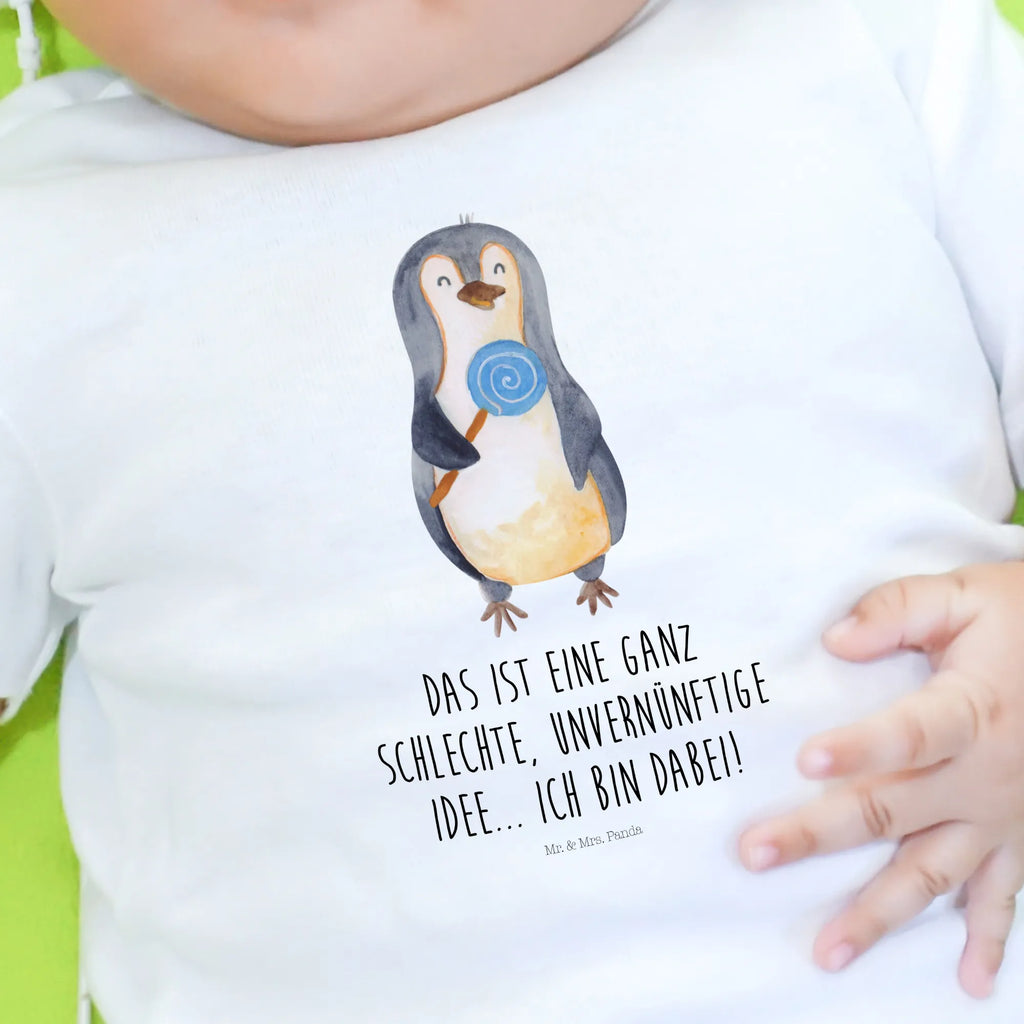 Organic Baby Shirt Penguin lollipop Penguin, North Pole, Winter, Penguins, penguins, bullshit, crook, slogan, hoodlum, lollipop, candy, rebel