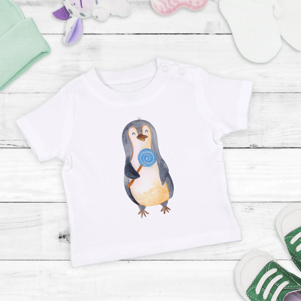 Organic Baby Shirt Penguin lollipop Penguin, North Pole, Winter, Penguins, penguins, bullshit, crook, slogan, hoodlum, lollipop, candy, rebel