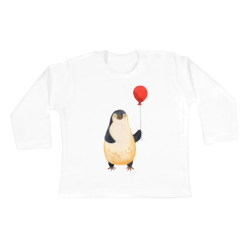 Baby Longsleeve Pinguin Luftballon Bio, Kleidung, Langarm, Baby Shower, Pinguin, Luftballon, Glück, Motivation, Neustart, Pinguine, Geschenkidee, Liebe, Tagträume, Geschenk Freundin, Beste Freundin, Lebenslust, Neues Leben