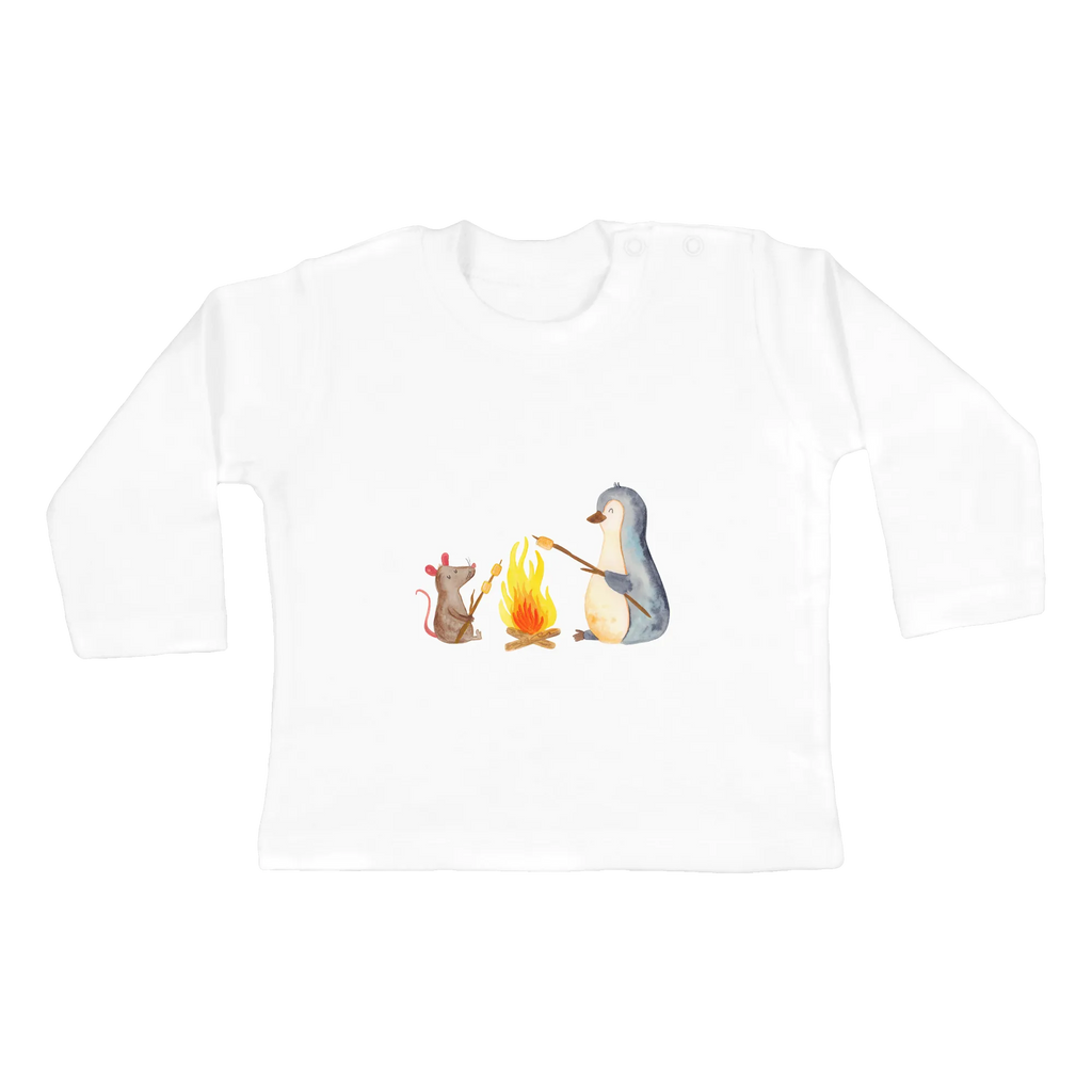 Baby long-sleeve Penguin campfire Kleidung, Langarm, Bio, Baby Shower, Pinguin, Neustart, Grillen, Büroalltag, Pinguine, Lebensmotivation, Lebensspruch, Feuer, Maus, Lagerfeuer, Marshmallows, Leben, Motivation, Job, Arbeit, Liebe, Büro