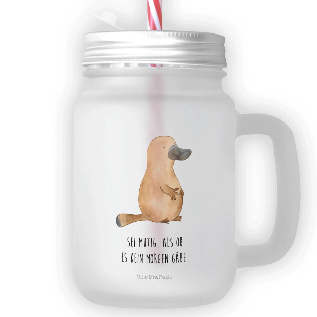 Mason jar drinking glass platypus courage drinking glass, Mason Jar, glass, preserving glass, summer glass, handle glass, cocktail glass, Seafood, aquatic animals, ocean, sea, fish, shells, corals, reef, whale, narwhal, sea urchin, lobster, platypus, turtle, manatee, crocodile, orca, shrimp, gifts for seafood lovers, water world, underwater animals, underwater world, vacation, deep sea, seafood fans, gift ideas, seafood decoration, seafood posters, new start, training, Platypus, work, brave, wisdom, courage, motivation, world trip, new beginning, office, Raodtrip