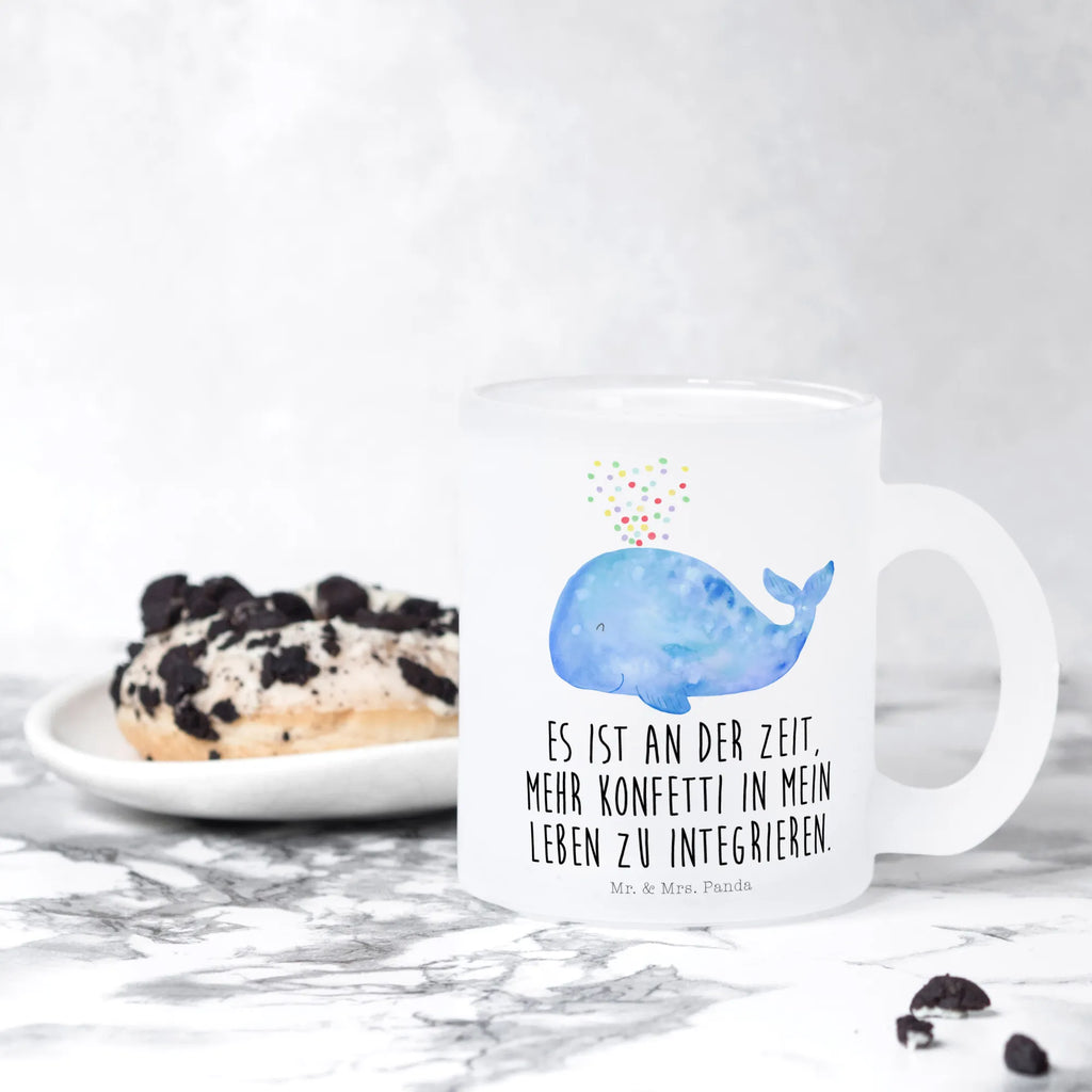 Teetasse Wal Konfetti Teeglas, becher glas, Trinkglas, Tee Tasse, Teetasse Glas, Glasbecher, Teetasse aus Glas, Tasse, Teetasse, Teegläser, tasse glas, glastasse, Glas Teebecher, becher für tee, Becher, Große Teetasse, getränkeglas, Tasse Für Tee, Meer, Urlaub, Meerestiere, Konfetti, Abnehmen, Trennung, Wal, Motivation, Neuanfang, Wale, Neustart, Lebensabschnitt, Geburtstag, Diät