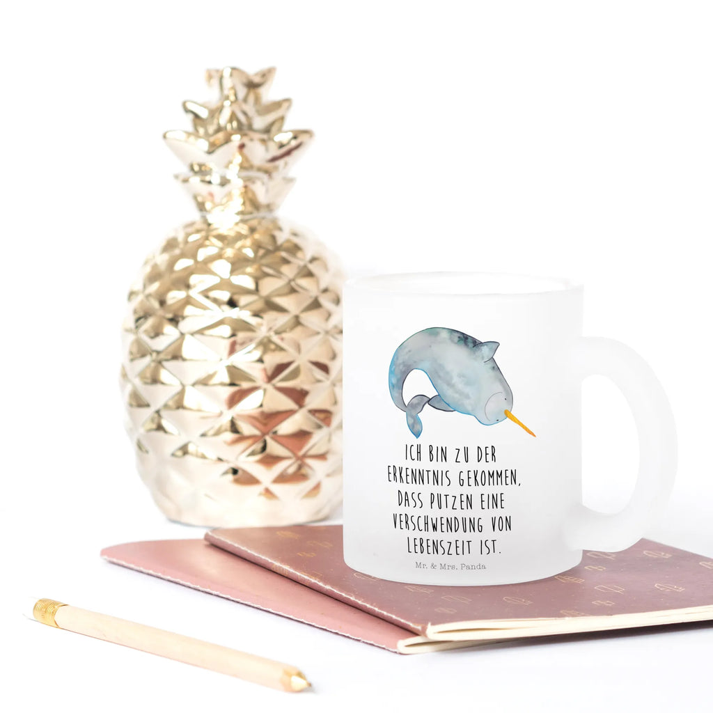 Teetasse Narwal Glas Teebecher, Tasse, Große Teetasse, Teetasse Glas, Teegläser, Becher, Teetasse, Glasbecher, becher für tee, Teeglas, Tee Tasse, Teetasse aus Glas, glastasse, getränkeglas, becher glas, tasse glas, Trinkglas, Tasse Für Tee, Meer, Urlaub, Meerestiere, Aufräumen, Junggesellin, Kinderzimmer, Narwal, Wal, Hausfrau, Putzen
