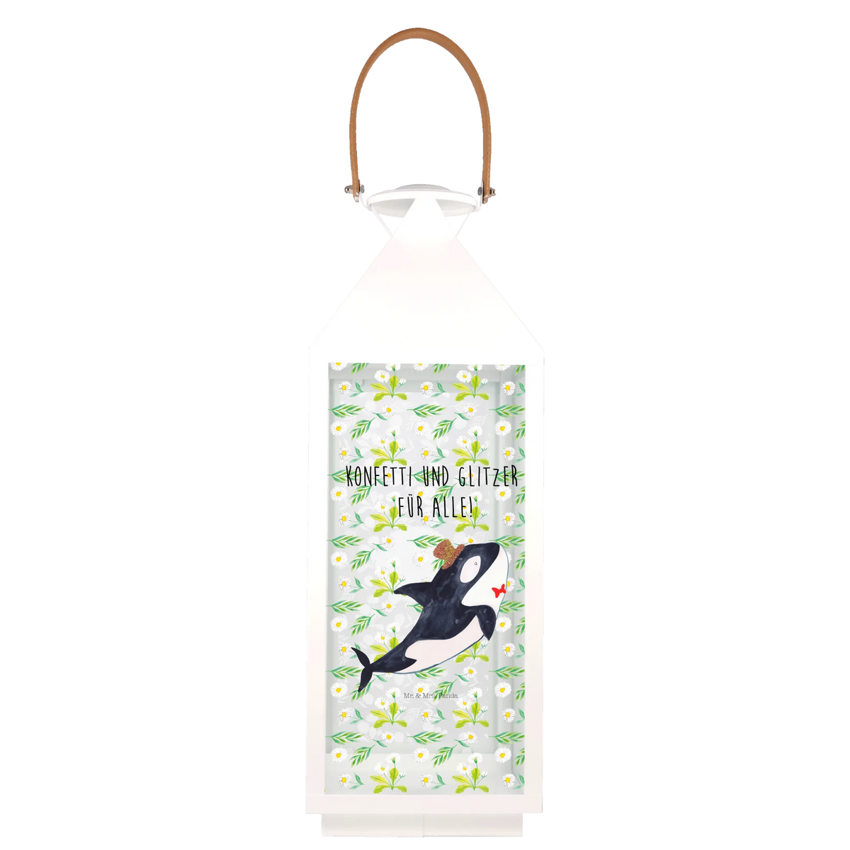 Decorative lantern orca cylinder
