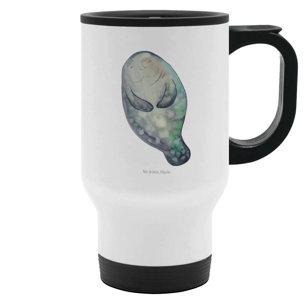 Insulated mug manatee happy travel coffee mug, travel mug, Coffee mug, Thermo cup, Thermo mug, To Go mug, Insulated mug, Seafood, aquatic animals, ocean, sea, fish, shells, corals, reef, whale, narwhal, sea urchin, lobster, platypus, turtle, manatee, crocodile, orca, shrimp, gifts for seafood lovers, water world, underwater animals, underwater world, vacation, deep sea, seafood fans, gift ideas, seafood decoration, seafood posters, Girlfriend, Manatee, Respect, Satisfaction, New start, Lovesickness, Manatees, Self-love, New beginning, Carefulness