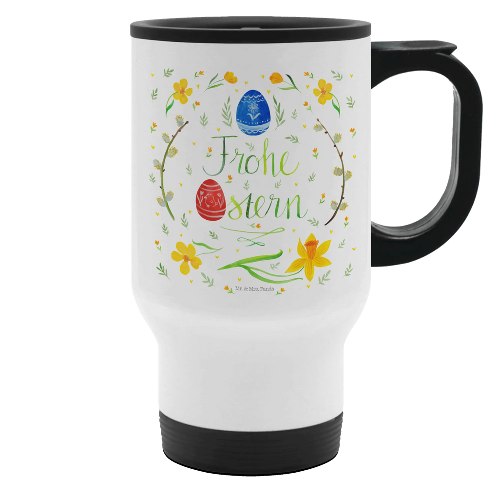 Insulated mug Easter happy Easter travel mug, travel coffee mug, Coffee mug, Thermo mug, To Go mug, Thermo cup, Insulated mug, Easter, Easter bunny, Easter Greetings, Pussy Willow. lettering, Easter Flower, Happy Easter, Painted Easter Eggs, Easter Egg