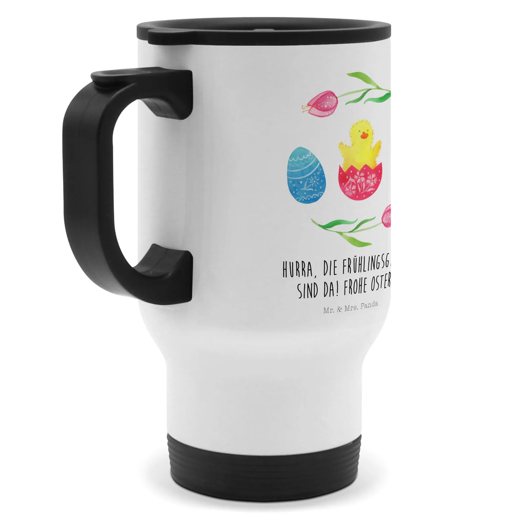 Insulated mug chick Hatch travel coffee mug, travel mug, To Go mug, Insulated mug, Coffee mug, Thermo cup, Thermo mug, Easter, Easter bunny, Easter greetings, spring fever, Easter egg, Easter eggs, best wishes, Chicks, joy, egg, greetings, happy Easter