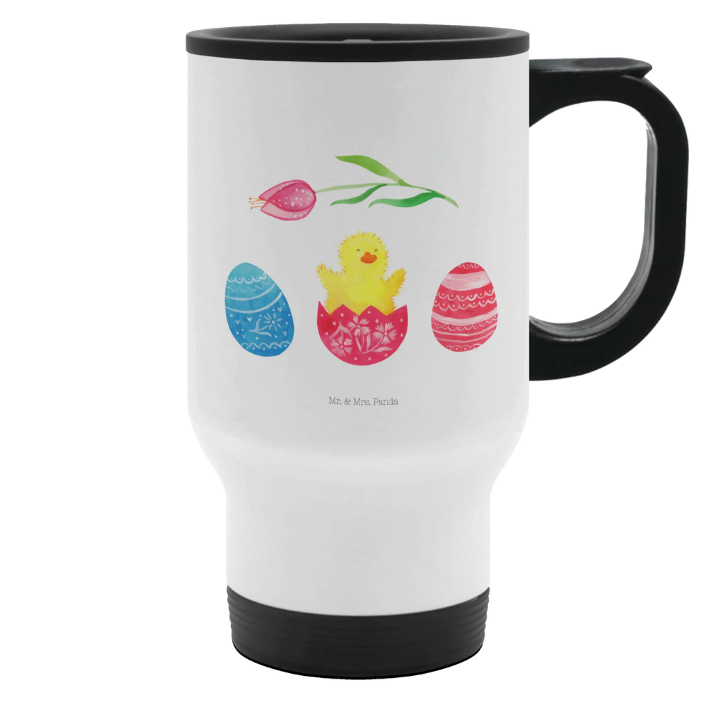 Insulated mug chick Hatch travel coffee mug, travel mug, To Go mug, Insulated mug, Coffee mug, Thermo cup, Thermo mug, Easter, Easter bunny, Easter greetings, spring fever, Easter egg, Easter eggs, best wishes, Chicks, joy, egg, greetings, happy Easter