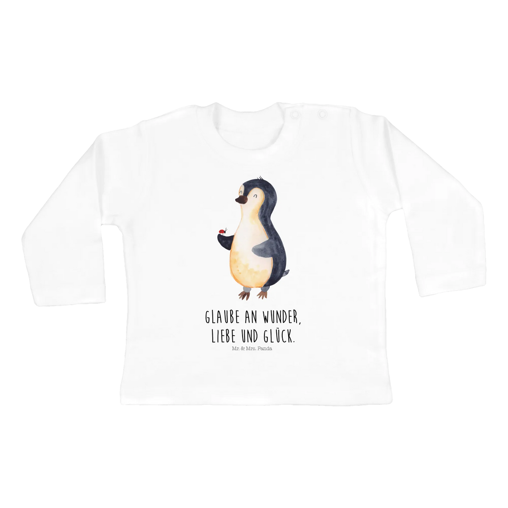 Baby long-sleeve Penguin ladybug Langarm, Baby Shower, Uni, Langarmshirt, Kleidung, Longsleeve, Bio, Pinguin, Marienkäfer, Liebe, Freude, Lebensfreude, Wunder, Pinguine, Glück