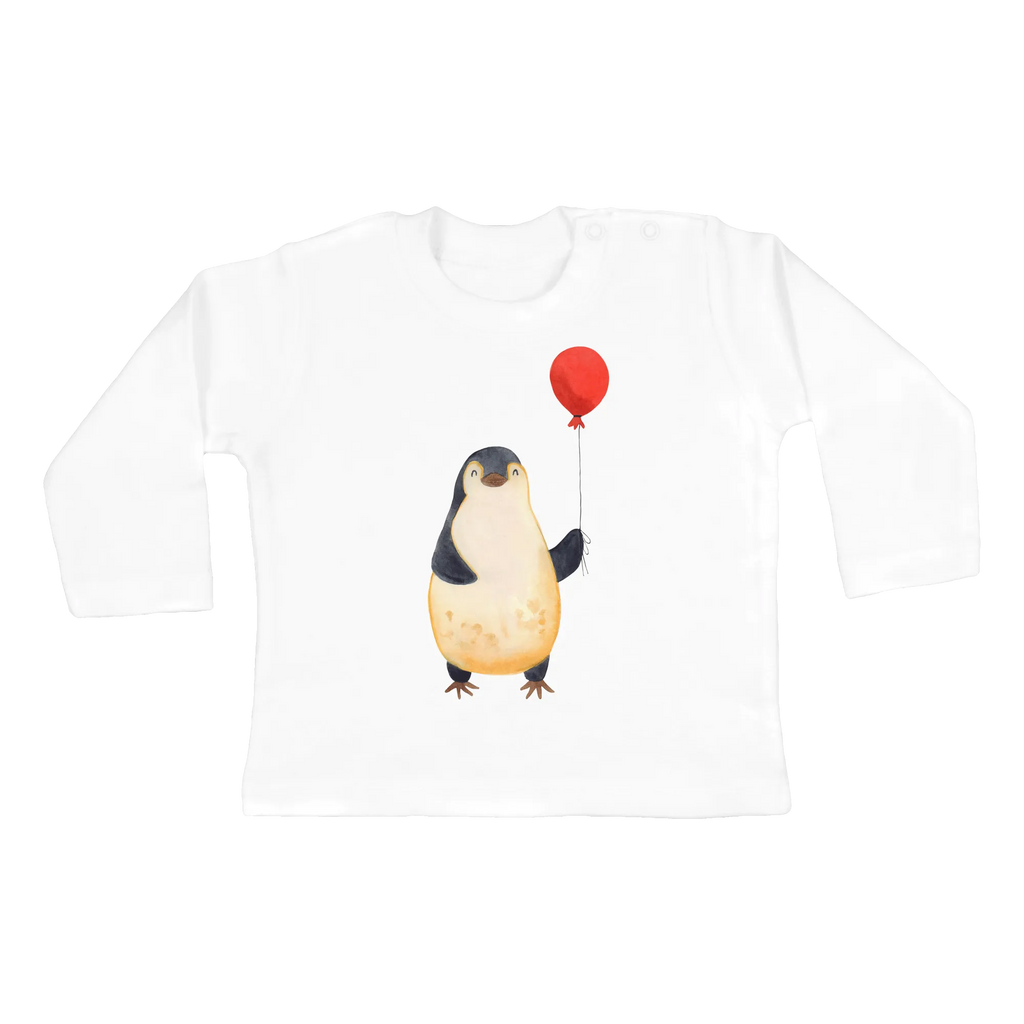 Baby Longsleeve Pinguin Luftballon Bio, Kleidung, Langarm, Baby Shower, Pinguin, Luftballon, Glück, Motivation, Neustart, Pinguine, Geschenkidee, Liebe, Tagträume, Geschenk Freundin, Beste Freundin, Lebenslust, Neues Leben