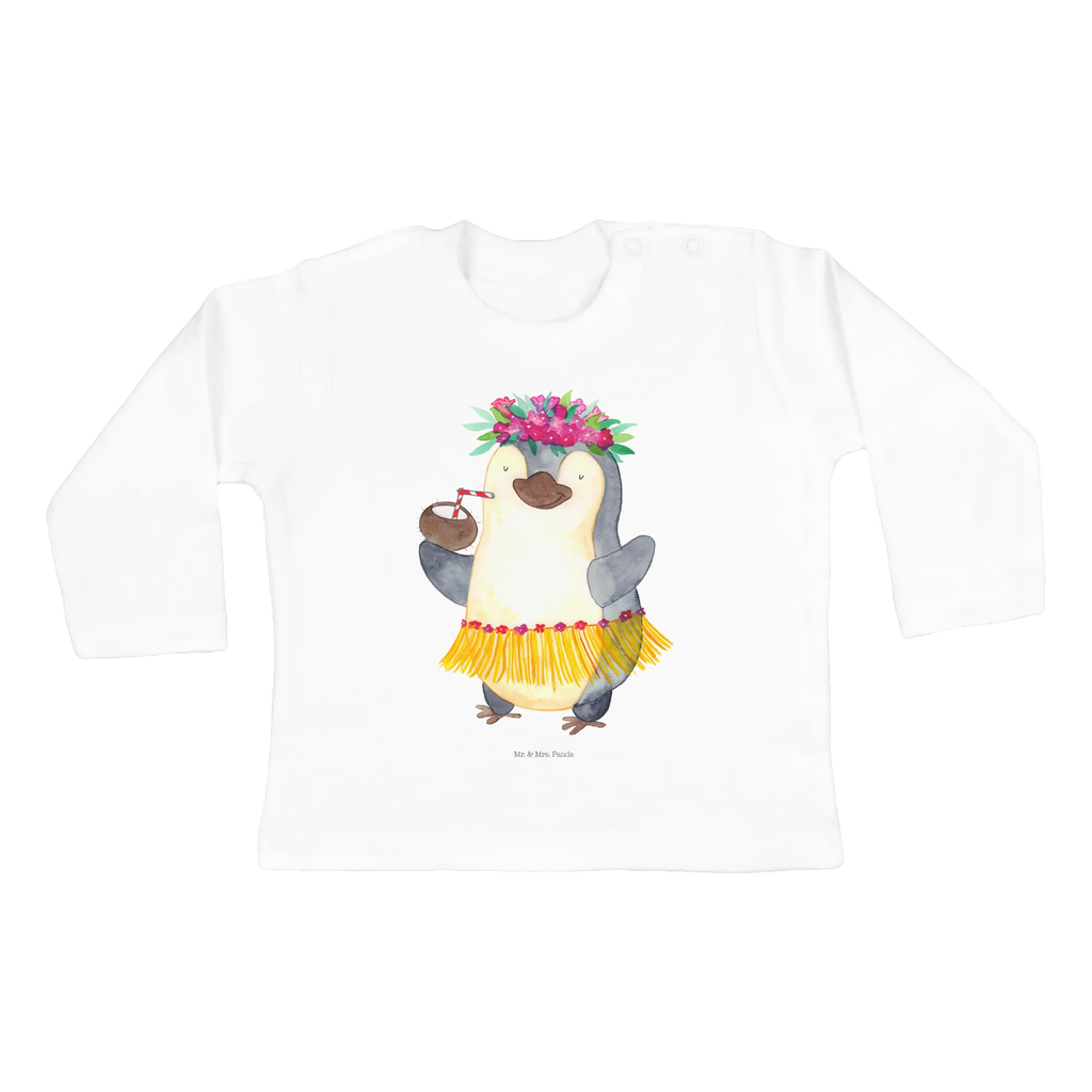 Baby Longsleeve Pinguin Kokosnuss Langarm, Kleidung, Bio, Baby Shower, Pinguin, Hawaii, Pinguine, Kokosnuss, Urlaub, Aloha