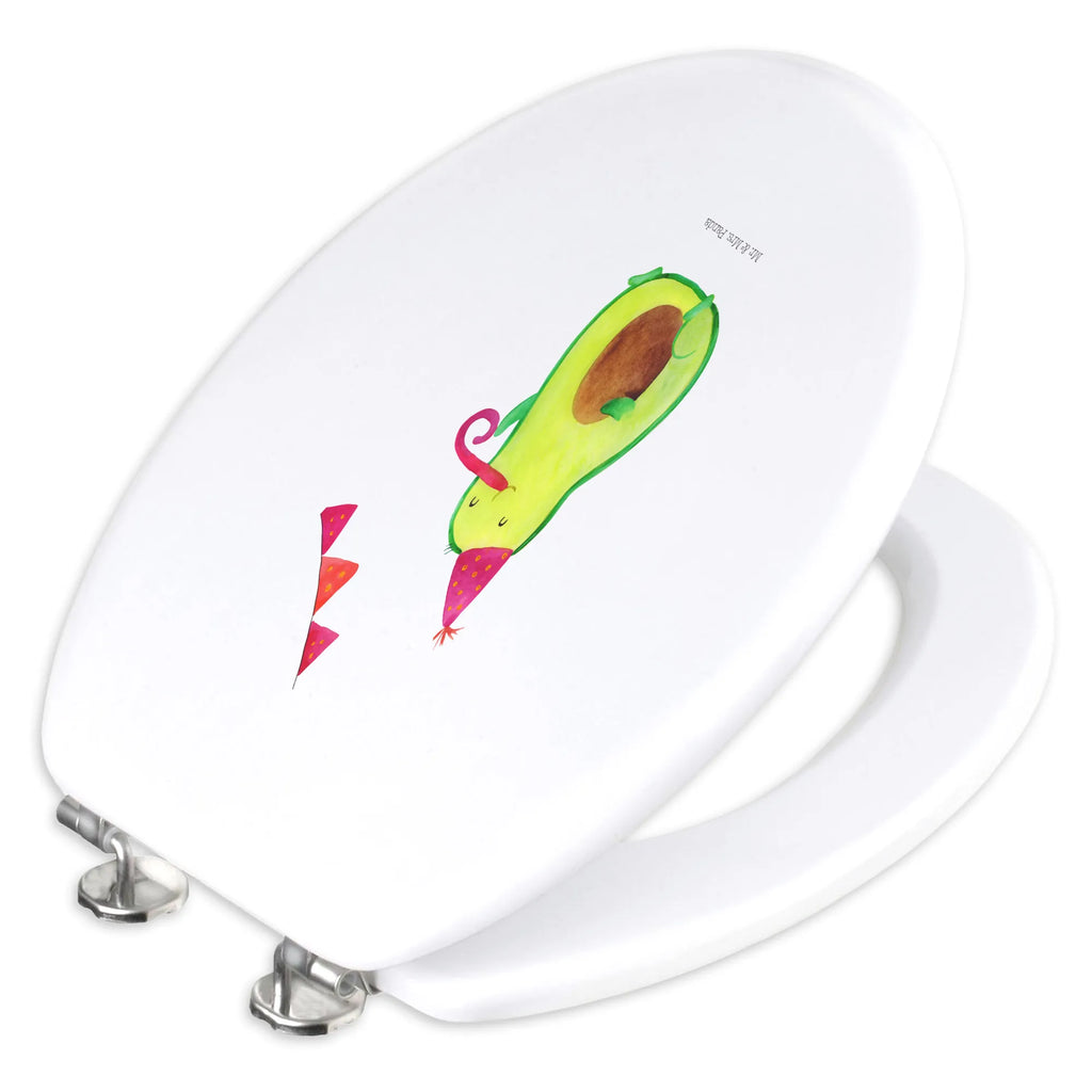 Motiv WC Sitz Avocado Party Zeit Klobrille, Toilettendeckel, Klodeckel, Toilette, WC-Sitz, Avocado, Veggie, Vegan, Gesund