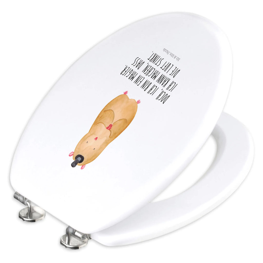 Motiv WC deska sedesowa Chomik kapelusz WC-Sitz, Toilette, Klodeckel, Klobrille, Toilettendeckel, Tiermotive, Gute Laune, lustige Sprüche, Tiere, Hamster, Zauberer, Magier, Zwerghamster, Hut, Zylinder