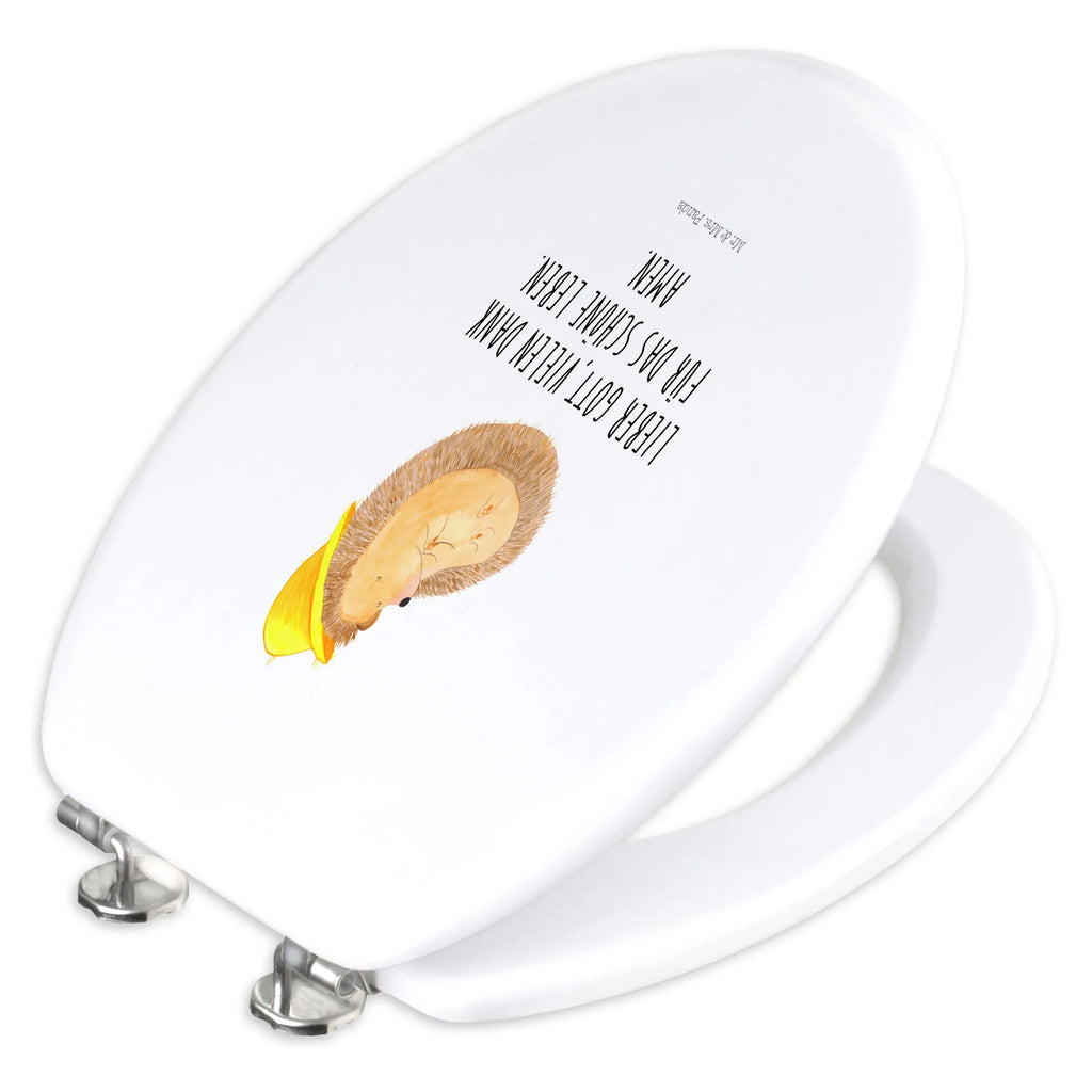 Motif toilet seat Hedgehog Pray toilet seat, toilet, toilet lid, wood, toilet cover, small animals, cute, funny, cute animal motives, hand drawn, small world, funny sayings, good mood, happy, gifts, gift ideas, special gifts, animal lover, card, hedgehog, pray, hedgehog with hat, gratitude, sun hat, Amen, be grateful, enjoy, life, God