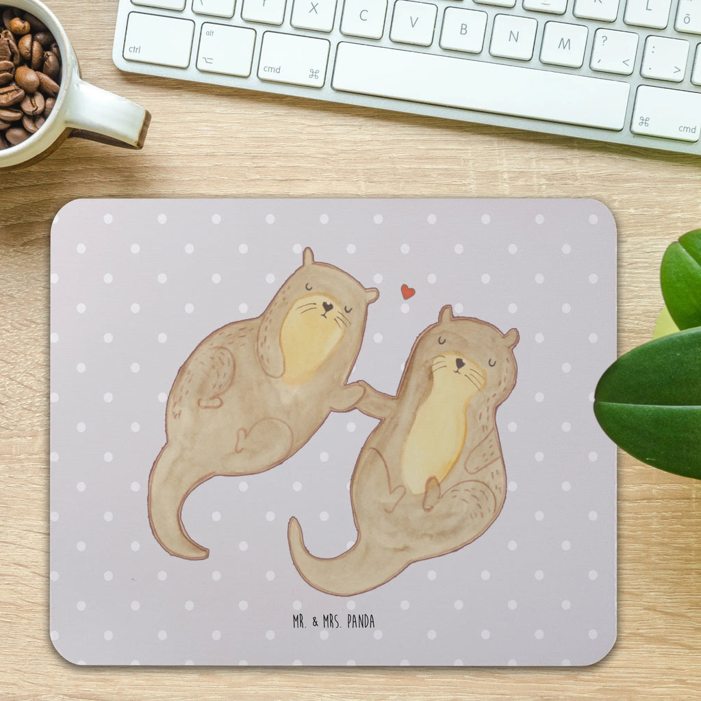 Mauspad Otter händchenhaltend Büroausstattung, Designer Mauspad, PC Zubehör, Mauspad Büro, Einzigartiges Mauspad, Mauspad, Mausunterlage, Mousepad, Computer zubehör, Arbeitszimmer, Otter, Fischotter, Seeotter, Otter Seeotter See Otter