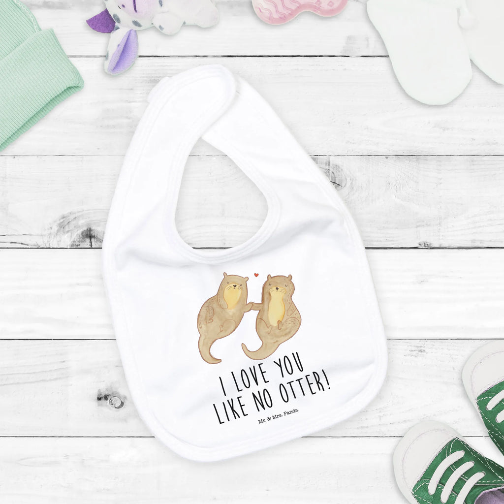 Bib otter holding hands baby party, spit cloth, drool bib, toddler, baby bib, baby shower, otter, marten, sea otter, European otter, water mammal, aquatic animal, baby otter, predator, water, otter gifts, animal lover, gift ideas for animal lovers, animal, mammal, water animal, gifts for people in love, Otter Sea Otter Lake Otter