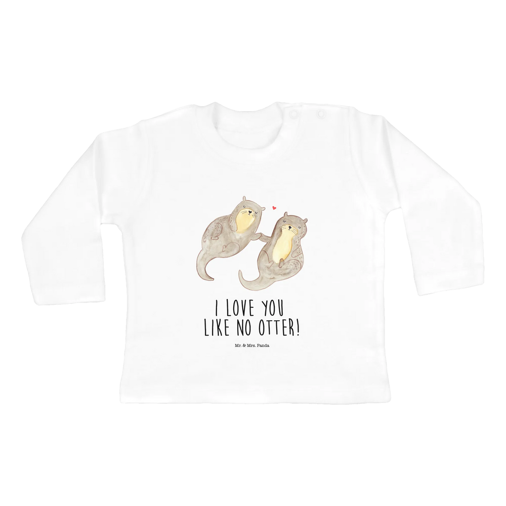 Baby long-sleeve otter holding hands Bio, Baby Shower, Kleidung, Langarm, Otter, Seeotter, Fischotter, Otter Seeotter See Otter