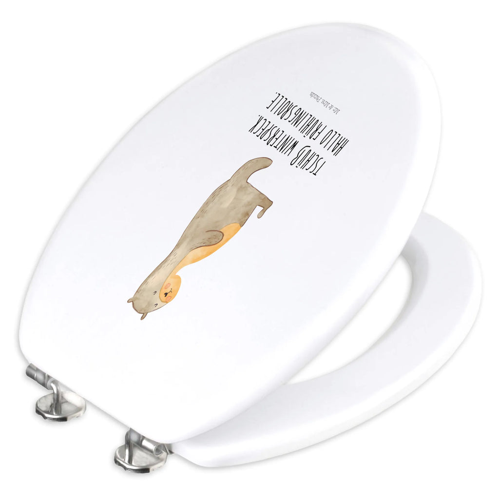 Motiv WC Sitz Otter Bauch Klodeckel, WC-Sitz, Klobrille, Toilettendeckel, Toilette, Otter, Fischotter, Seeotter, Otter Seeotter See Otter