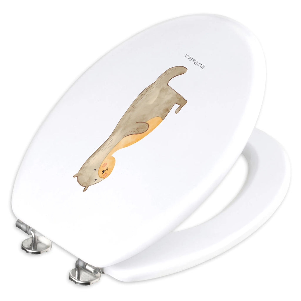 Motiv WC Sitz Otter Bauch Klodeckel, WC-Sitz, Klobrille, Toilettendeckel, Toilette, Otter, Fischotter, Seeotter, Otter Seeotter See Otter
