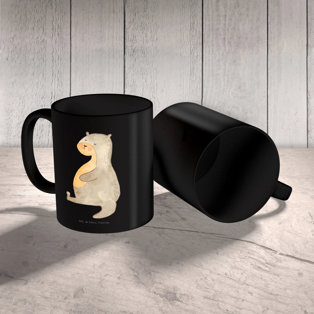 Mug otter Belly Tasse mit Motiven, Geschenktasse, Tasse, Porzellantasse, Tasse mit Zitaten, Keramiktasse, Bürotasse, Teetasse, Kaffeetasse, Otter, Fischotter, Seeotter, Otter Seeotter See Otter