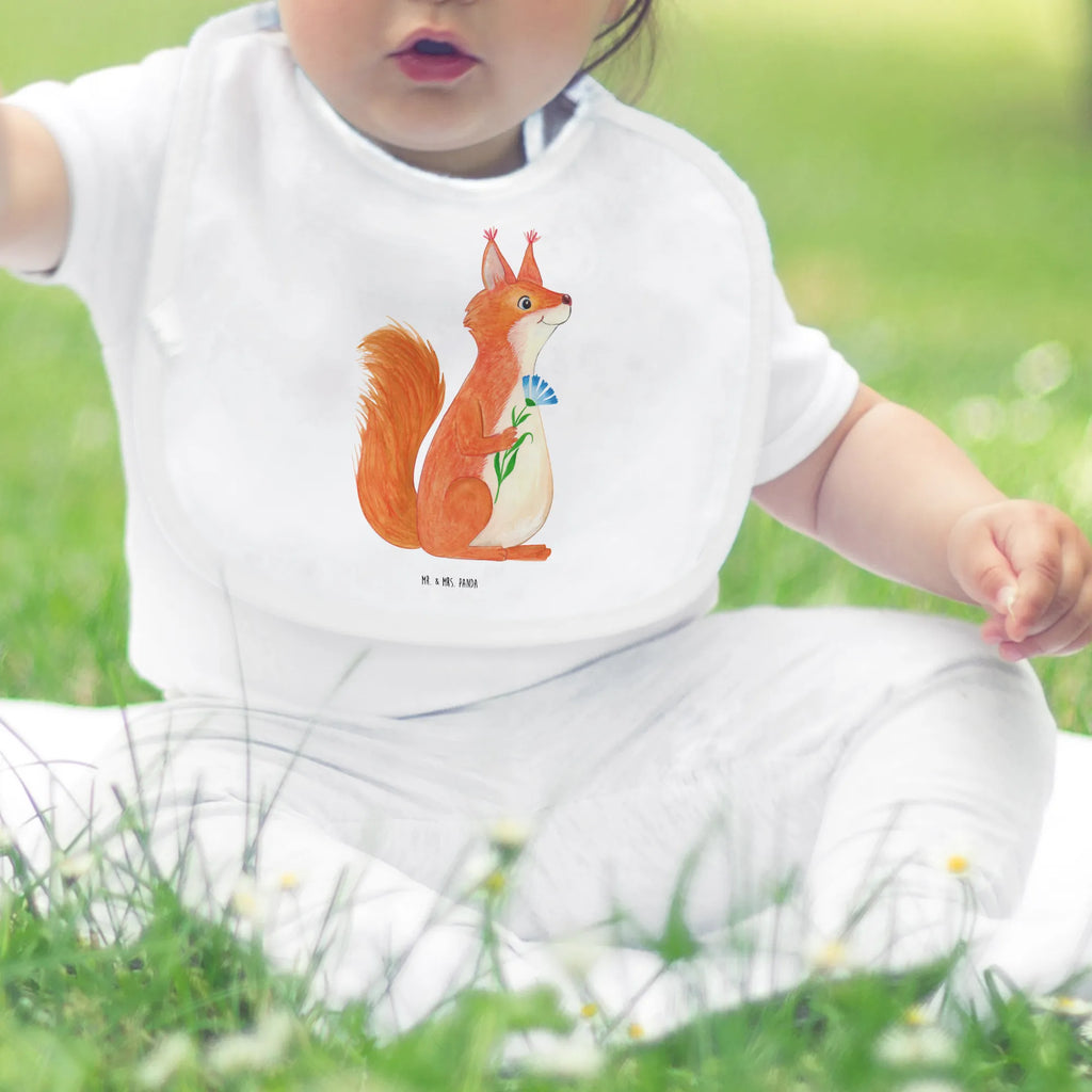 Bib Squirrel flower baby shower, spit cloth, baby bib, drool bib, baby party, toddler, small animals, cute, funny, cute animal motives, hand drawn, small world, funny sayings, good mood, happy, gifts, gift ideas, special gifts, animal lover, card, positive saying, saying decoration, laughter, squirrel, motivation pictures, Squirrel, happy saying, fun, motivation sayings