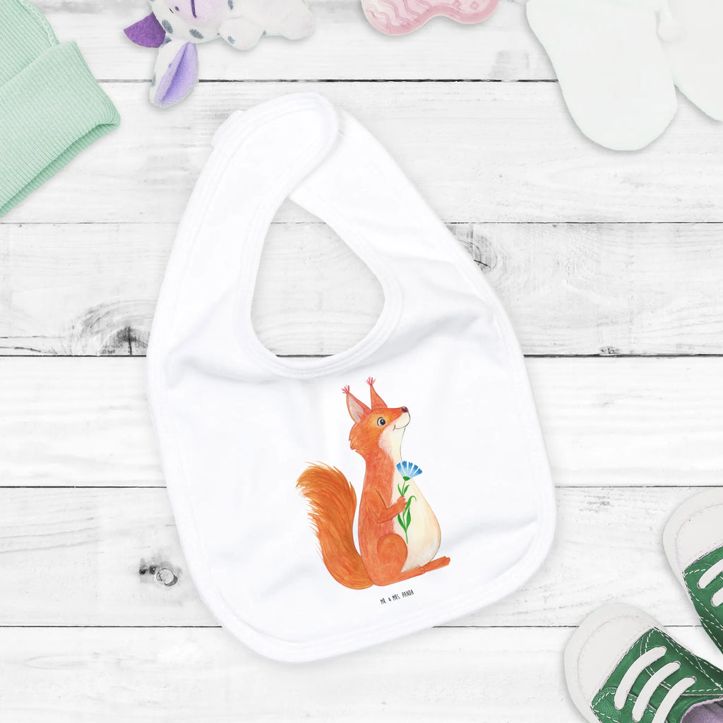 Bib Squirrel flower baby shower, spit cloth, baby bib, drool bib, baby party, toddler, small animals, cute, funny, cute animal motives, hand drawn, small world, funny sayings, good mood, happy, gifts, gift ideas, special gifts, animal lover, card, positive saying, saying decoration, laughter, squirrel, motivation pictures, Squirrel, happy saying, fun, motivation sayings
