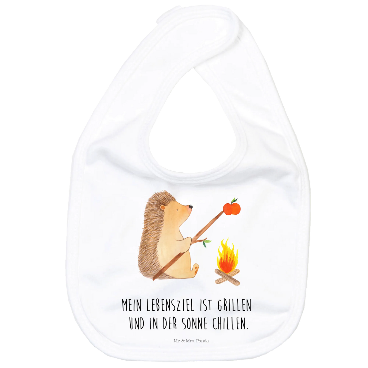 Bib Hedgehog grilling card, gift ideas, gifts, small animals, cute, cute animal motives, hand drawn, funny sayings, good mood, special gifts, animal lover, unemployed, saying, goals, meaning of life