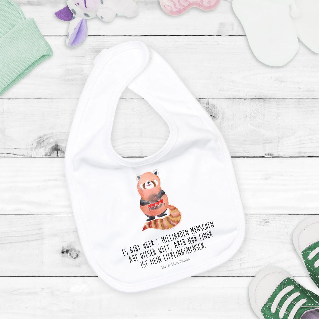 Bib red panda baby bib, drool bib, baby party, baby shower, toddler, spit cloth, small animals, cute, funny, cute animal motives, hand drawn, small world, funny sayings, good mood, happy, gifts, gift ideas, special gifts, animal lover, card, Panda, red, favourite person, darling, heart, love