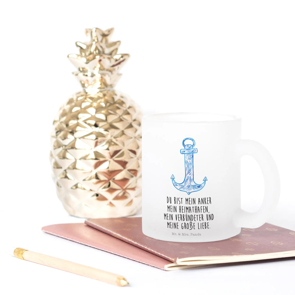 Filiżanka do herbaty kotwica Niebieski Motywy zwierzęce, dobra energia, zabawne powiedzonka, zwierzęta