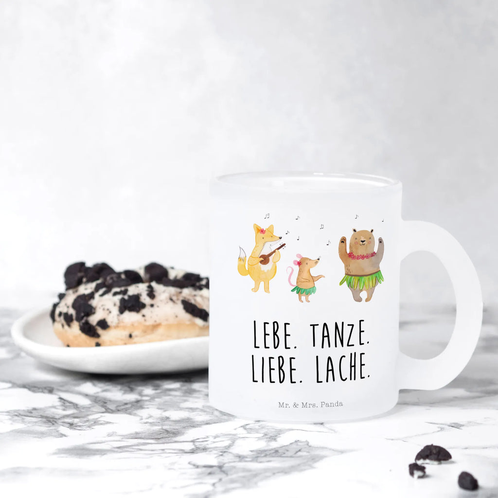 Filiżanka do herbaty zwierzęta leśne Aloha Teetasse aus Glas, becher für tee, Teegläser, Große Teetasse, Glas Teebecher, Trinkglas, Teeglas, Teetasse, tasse glas, glastasse, Teetasse Glas, Glasbecher, Tasse, Becher, Tasse Für Tee, getränkeglas, Tee Tasse, becher glas, Lustige Sprüche, Tiere, Tiermotive, Gute Laune, Igel, Bär, Tanzen, Aloha, Lachen, Wald, Waldtiere, Hase, Musik, Leben