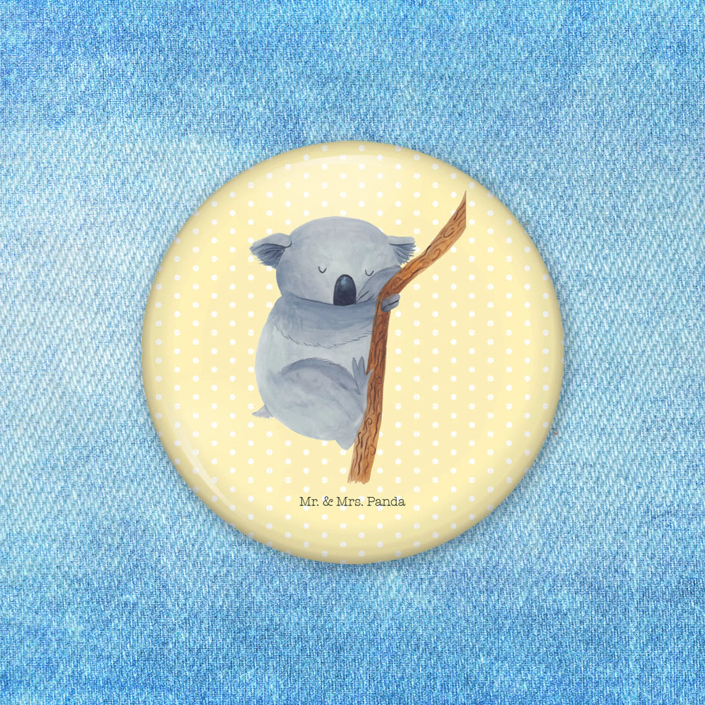 Button koala Pin, Lapel Pin, 50mm Button, Button, small animals, cute, funny, cute animal motives, hand drawn, small world, funny sayings, good mood, happy, gifts, gift ideas, special gifts, animal lover, card, Koala, bear, dreamland, koala bear, sleeping, bedroom, dream