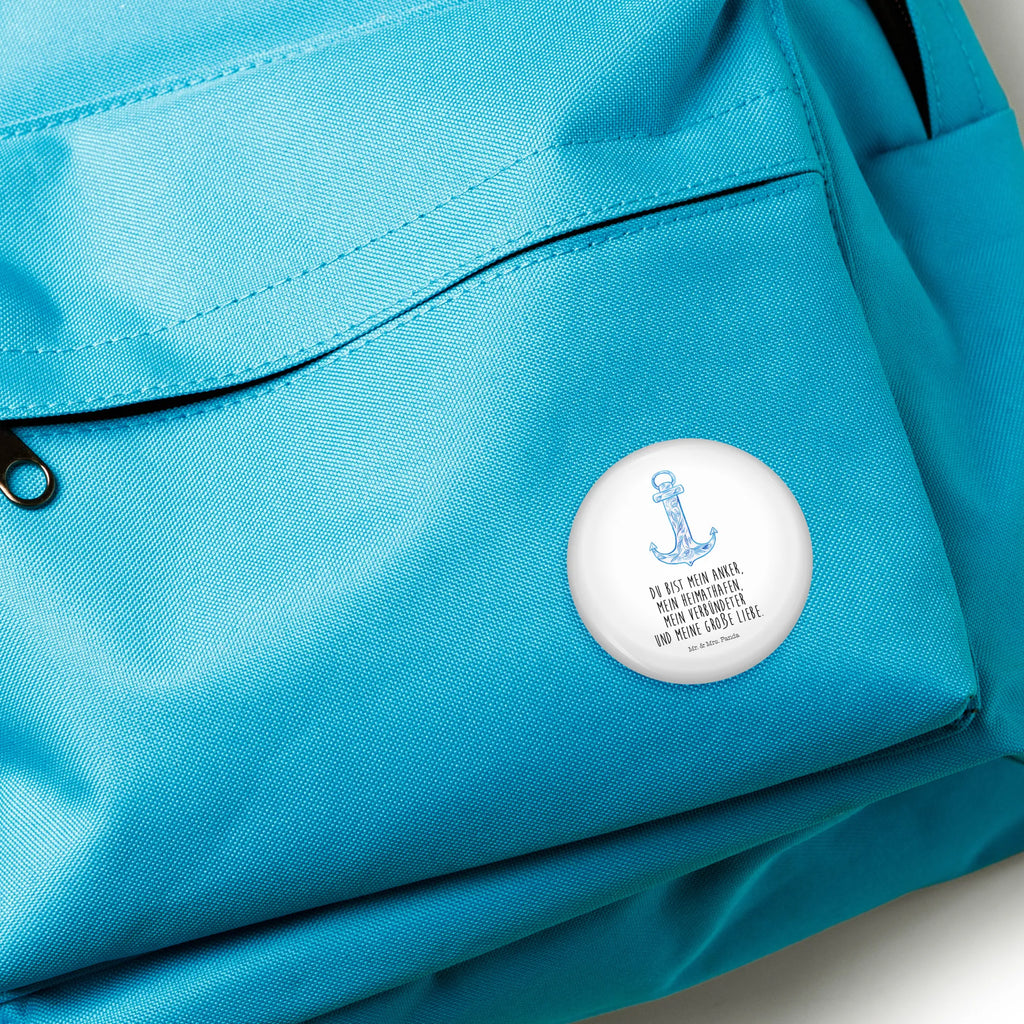 Button anchor Blue Button, Lapel Pin, 50mm Button, Pin, small animals, cute, funny, cute animal motives, hand drawn, small world, funny sayings, good mood, happy, gifts, gift ideas, special gifts, animal lover, card