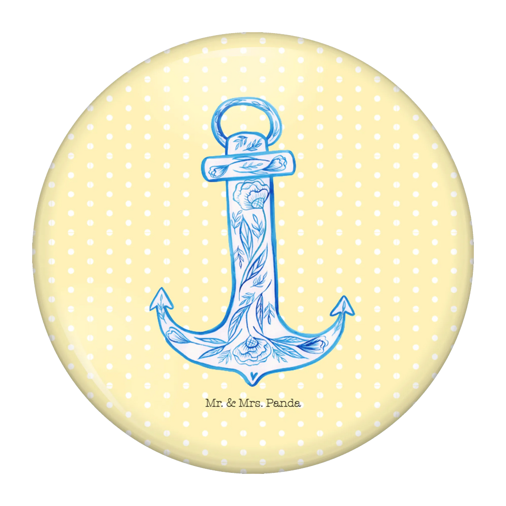 Button anchor Blue Button, Lapel Pin, 50mm Button, Pin, small animals, cute, funny, cute animal motives, hand drawn, small world, funny sayings, good mood, happy, gifts, gift ideas, special gifts, animal lover, card