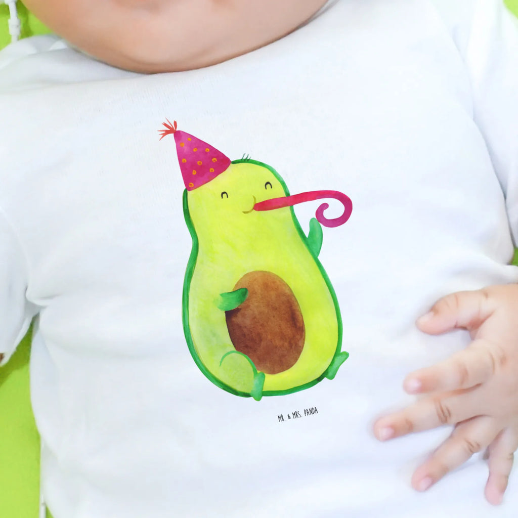 Baby Longsleeve Avocado Partyhupe Jungen, Langarm, Baby, Mädchen, Bio, Kleidung, Avocado, Veggie, Vegan, Gesund, Feier, Gute Laune, Fete, Feierlichkeit, Geburtstag, Party, Tröte