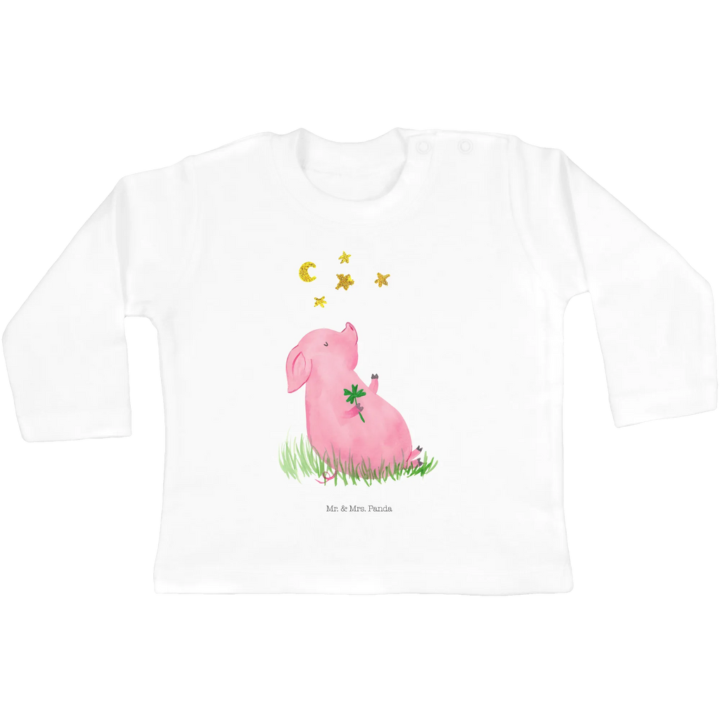 Baby Longsleeve Glücksschwein Kleidung, Mädchen, Baby, Langarm, Bio, Jungen, Tiermotive, Gute Laune, lustige Sprüche, Tiere, Glücksschwein. Glück, Sernchen, Glücksbringer, Sterne, Schweinchen, Ziele, Träume, Motivation, Schwein