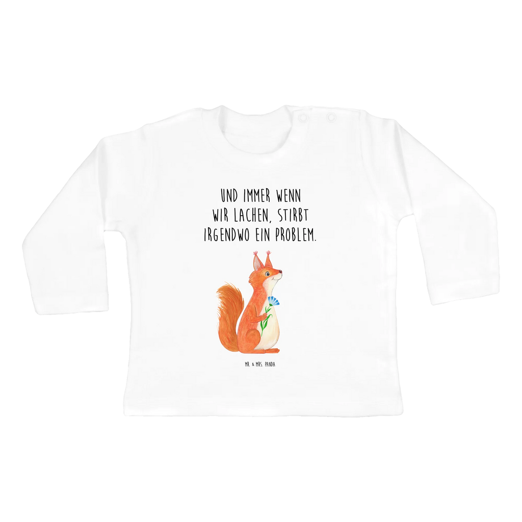 Baby Longsleeve Eichhörnchen Blume Bio, Kleidung, Baby Shower, Langarm, Tiere, Gute Laune, Tiermotive, Lustige Sprüche, Motivation Sprüche, Eichhorn, Lachen, Spruch Positiv, glücklich Spruch, Spruch Deko, Motivation Bilder, Eichhörnchen, Spaß