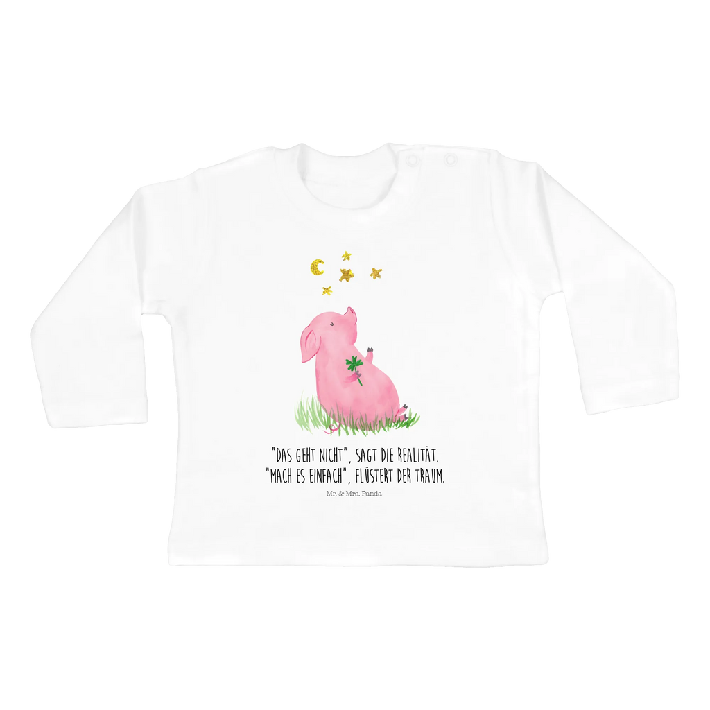 Baby Longsleeve Glücksschwein Kleidung, Mädchen, Baby, Langarm, Bio, Jungen, Tiermotive, Gute Laune, lustige Sprüche, Tiere, Glücksschwein. Glück, Sernchen, Glücksbringer, Sterne, Schweinchen, Ziele, Träume, Motivation, Schwein