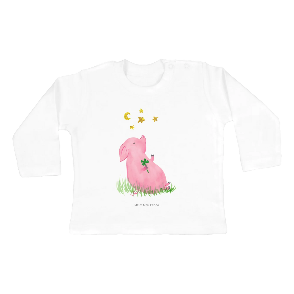 Baby Longsleeve Glücksschwein Kleidung, Mädchen, Baby, Langarm, Bio, Jungen, Tiermotive, Gute Laune, lustige Sprüche, Tiere, Glücksschwein. Glück, Sernchen, Glücksbringer, Sterne, Schweinchen, Ziele, Träume, Motivation, Schwein