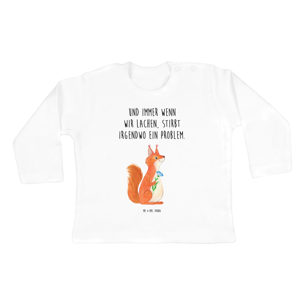 Baby Longsleeve Eichhörnchen Blume Bio, Kleidung, Baby Shower, Langarm, Tiere, Gute Laune, Tiermotive, Lustige Sprüche, Motivation Sprüche, Eichhorn, Lachen, Spruch Positiv, glücklich Spruch, Spruch Deko, Motivation Bilder, Eichhörnchen, Spaß