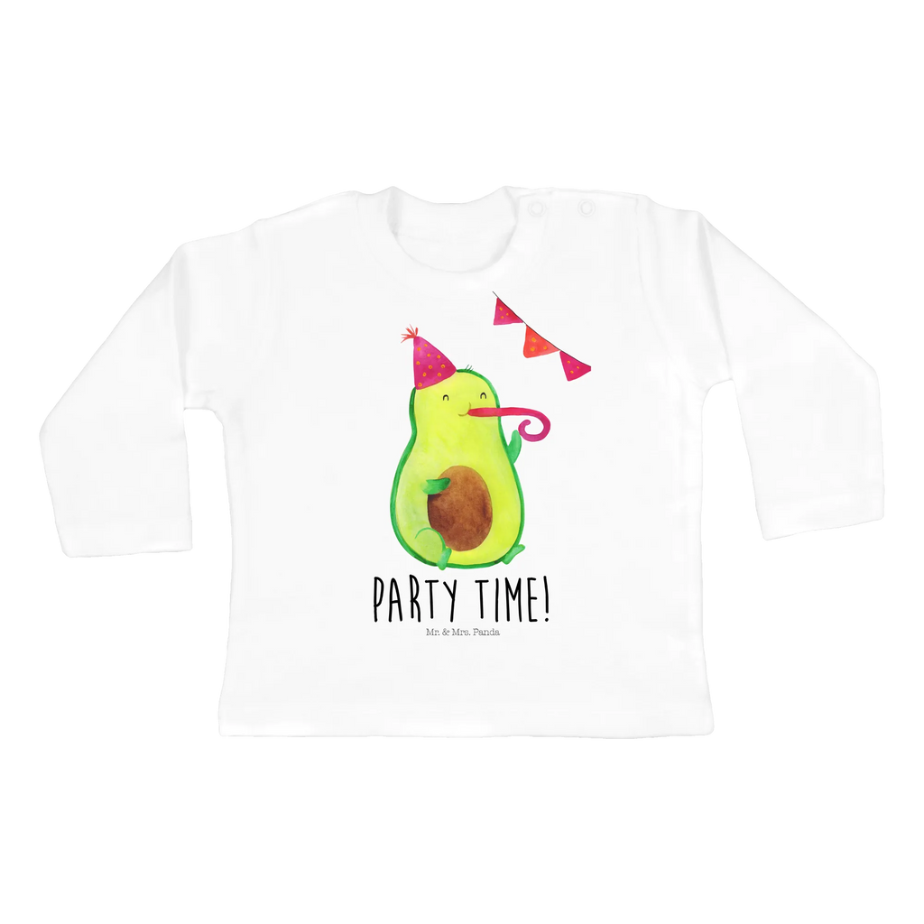 Baby Longsleeve Avocado Party Zeit Baby Shower, Bio, Kleidung, Langarm, Veggie, Vegan, Gesund, Avocado