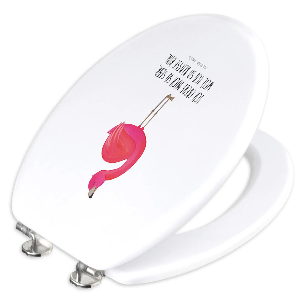 Motiv WC Sitz Flamingo Stolz Toilettendeckel, WC-Sitz, Toilette, Klobrille, Klodeckel, Flamingo, stolz, Mama, Selbstakzeptanz, Schwester, beste Freundin, Freundin, Tochter, Selbstliebe, Freude