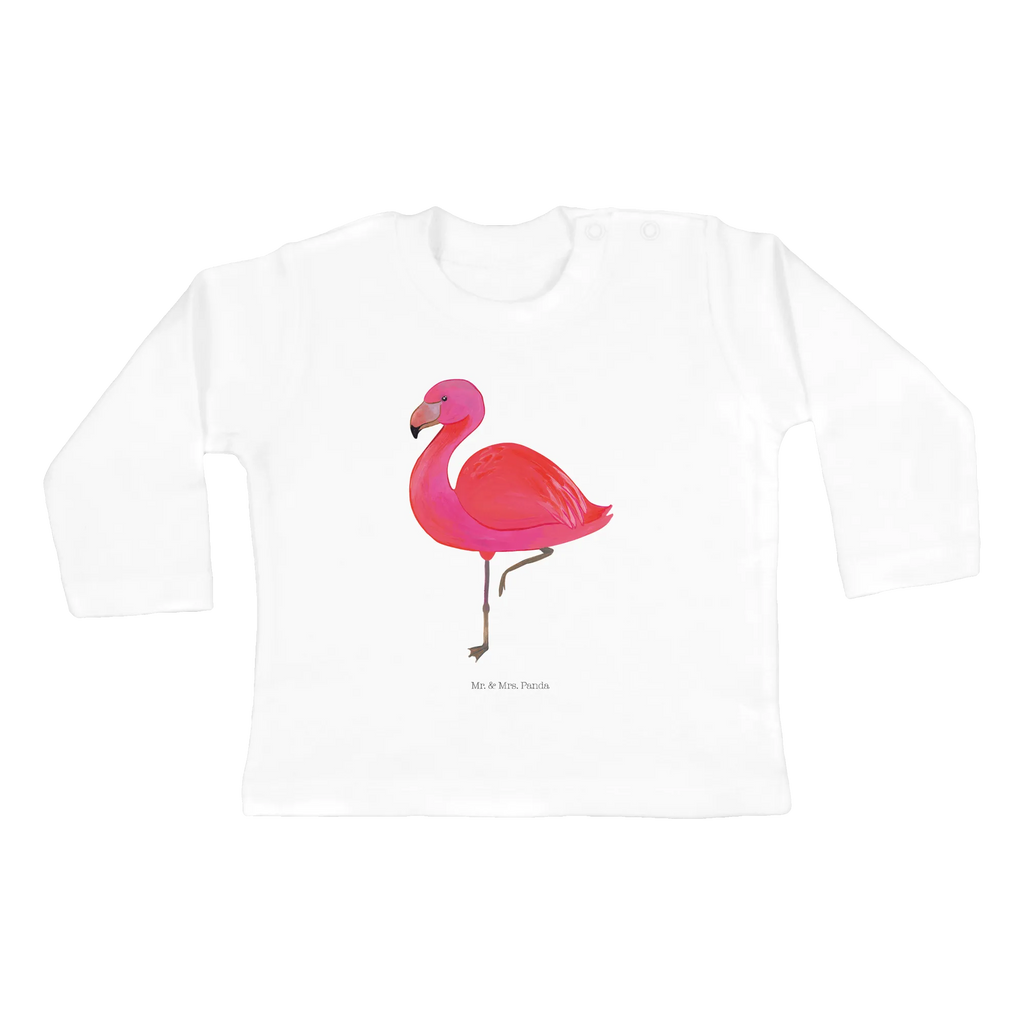 Baby Longsleeve Flamingo classic Bio, Baby Shower, Kleidung, Langarm, Flamingo, Freundin, Selbstliebe, Freundinnen, Sohn, Tochter, Einzigartig, Spruch, Stolz, Ich, für Mich, Außenseiter, Geschwister